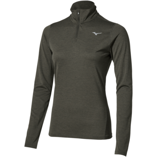 Женская футболка Mizuno CORE IMPULSE HALF ZIP LONG SLEEVE TEE (J2GAC71636) фото 1