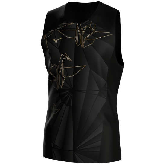 Мужская майка Mizuno ACTIVE DRYAEROFLOW GRAPHIC TANK TOP (J2GAD05099) фото 3