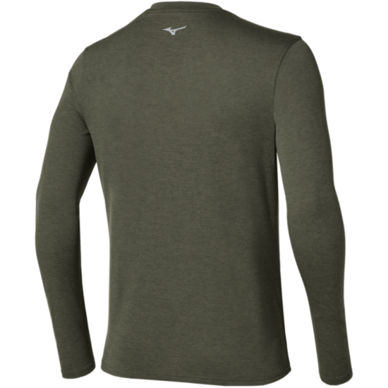 Мужская футболка Mizuno CORE IMPULSE HALF ZIP LONG SLEEVE TEE (J2GAC53536) фото 2