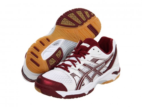 Женские волейбольные кроссовки Asics GEL-1140V (White/ Cardinal/ Silver)