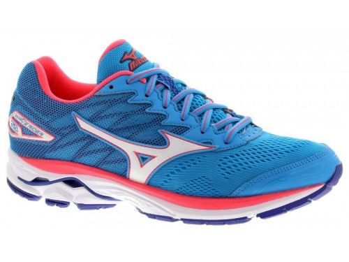 Женские Mizuno Wave Rider 20 (Atomic Blue/White/Diva Pink)