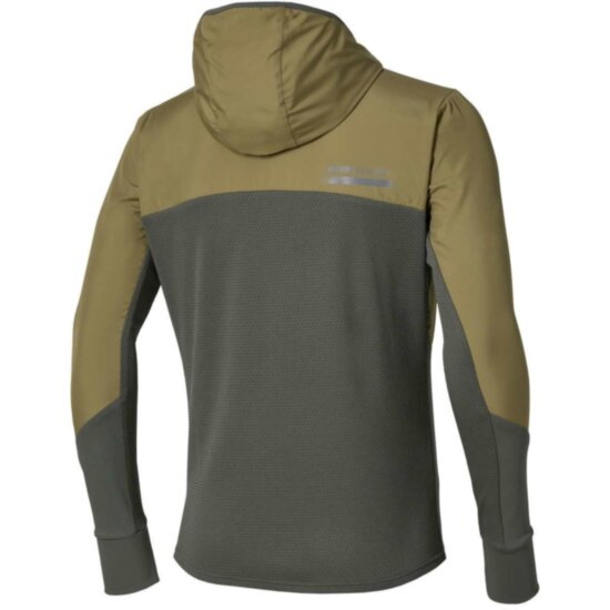 Мужская Mizuno ACTIVE WARMALITE HYBRID FULL ZIP HOODED LONG SLEEVE TOP (J2GCD50138) фото 2