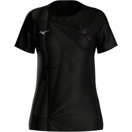 Женская футболка Mizuno ACTIVE DRYAEROFLOW GRAPHIC SHORT SLEEVE TEE (J2GAD25790) фото 1