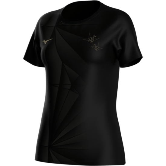 Женская футболка Mizuno ACTIVE DRYAEROFLOW GRAPHIC SHORT SLEEVE TEE (J2GAD25790) фото 3