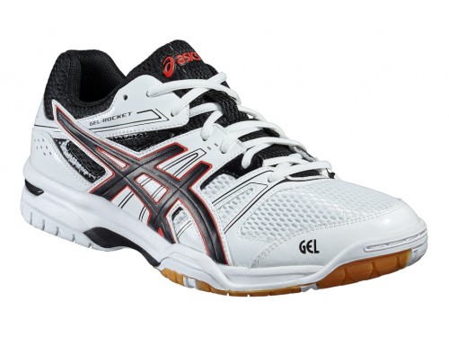 ASICS GEL-Rocket 7 (White/Black/Vermilion)