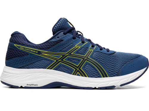 ASICS GEL-Contend 6 (Grand Shark/Vibrant Yellow)