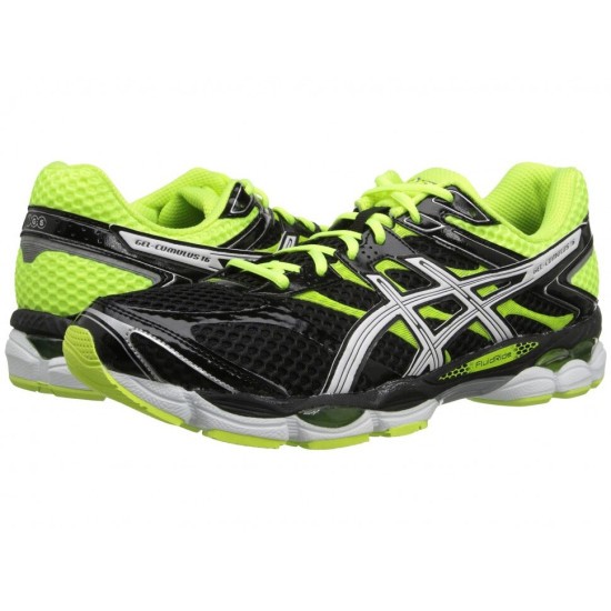 ASICS Gel-Cumulus 16 (Black/White/Flash Yellow) фото 1