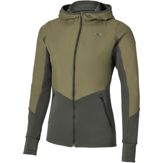 Жіноча Mizuno ACTIVE WARMALITE HYBRID FULL ZIP HOODED LONG SLEEVE TOP (J2GCD70138) фото 1