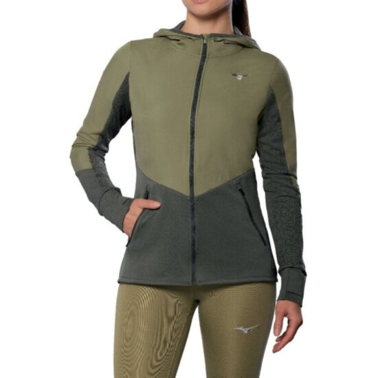 Жіноча Mizuno ACTIVE WARMALITE HYBRID FULL ZIP HOODED LONG SLEEVE TOP (J2GCD70138) фото 3
