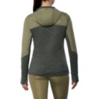 Жіноча Mizuno ACTIVE WARMALITE HYBRID FULL ZIP HOODED LONG SLEEVE TOP (J2GCD70138)
