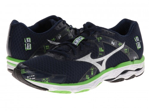 Mizuno Wave Inspire 10 (Dress Blue/ Silver/ Green Flash)