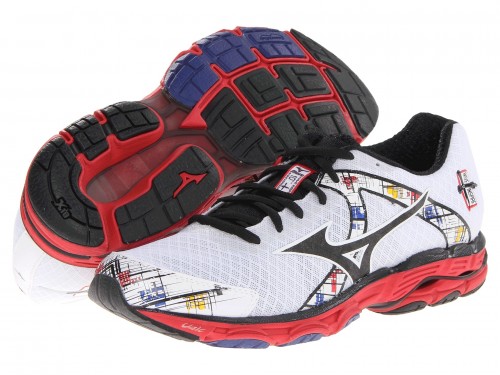 Mizuno Wave Inspire 10 (White/ Black/ Chinese Red)
